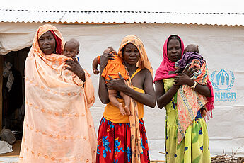 Flüchtlingsfrauen aus dem Sudan